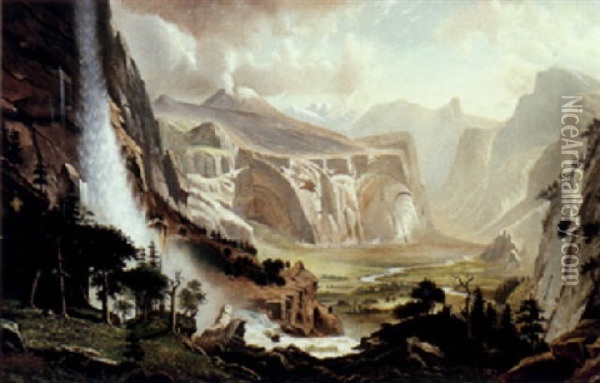 Yosemite Valley Oil Painting - Delbert Dana Coombs