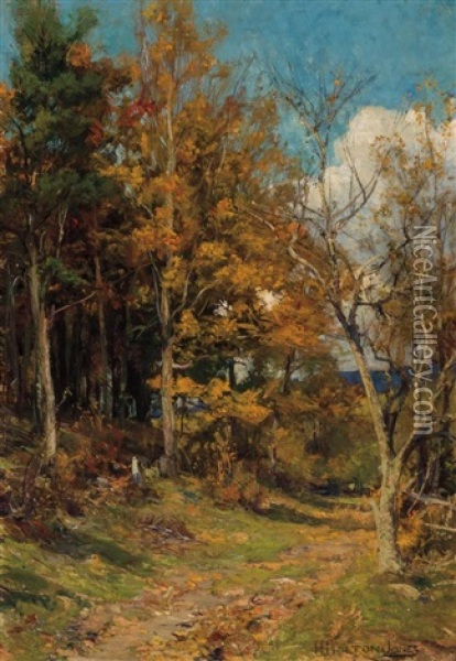 The Lure Of Autumn Oil Painting - Hugh Bolton Jones