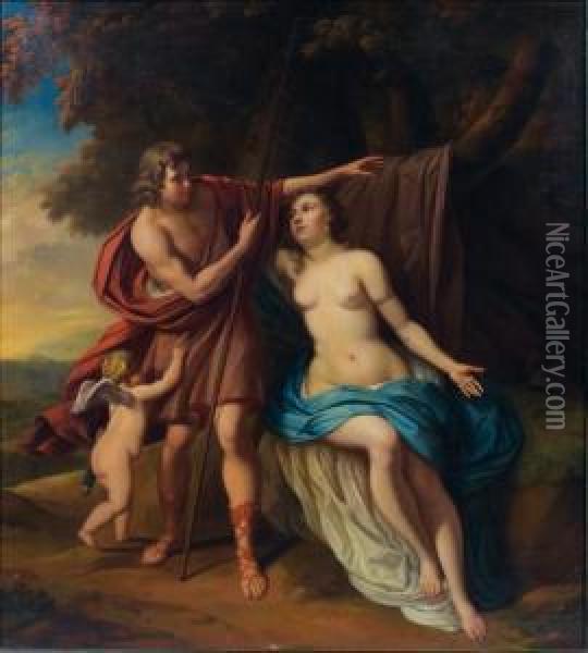 Venus Et Adonis Oil Painting - Jan van Neck