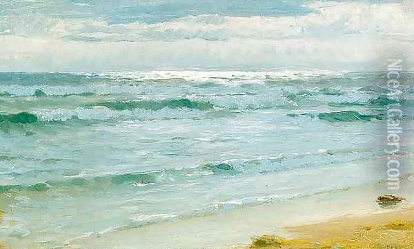Mar en Skagen Oil Painting - Peder Severin Kroyer