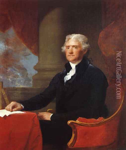 Thomas Jefferson 1805-07 Oil Painting - Gilbert Stuart
