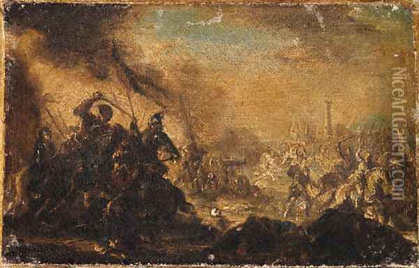 Cavalry Battles Oil Painting - Francesco Simonini