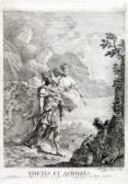 Thetis Et Achilles Oil Painting - Johann Heinrich The Elder Tischbein