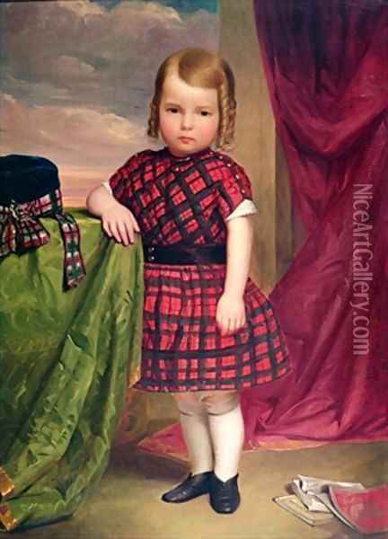 Scottish Girl Oil Painting - William Cogswell