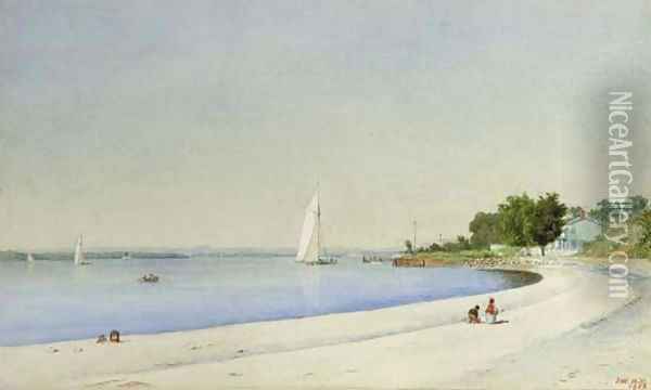 Hudson River at Caldwell Oil Painting - John William Hill
