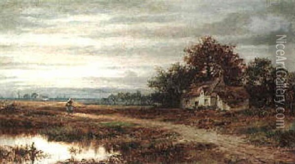 The Path Across The Common Oil Painting - William Henry Mander