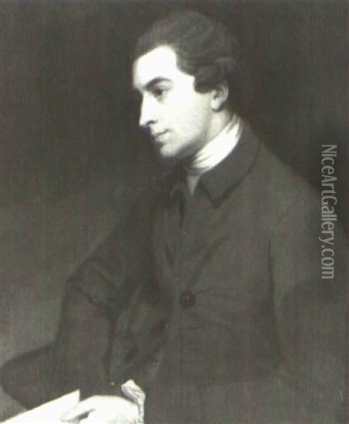 Portrait Of Sir Thomas Frankland Oil Painting - George Romney