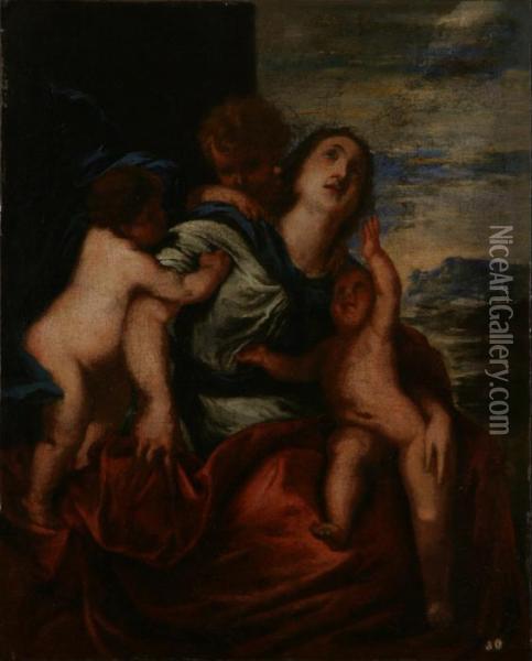 Madonna Con Bambino Oil Painting - Sir Anthony Van Dyck