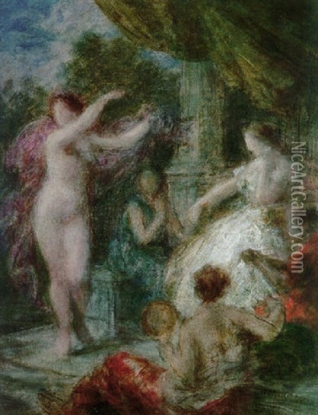 The Dance Oil Painting - Henri Fantin-Latour