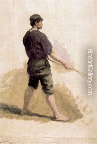 Male Figure Oil Painting - William Edward Norton