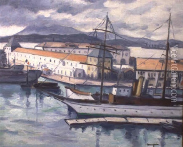 Toulon, L'arsenal Oil Painting - Henri Charles Manguin