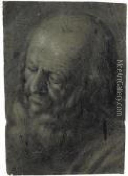 Portrat Eines Bartigen Mannes Oil Painting - Giovanni Girolamo Savoldo