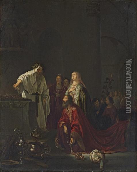 The Idolatory Of Solomon Oil Painting - Willem De Poorter