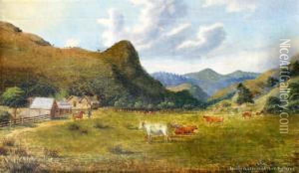 Southern Homestead Oil Painting - Charles Blomfield