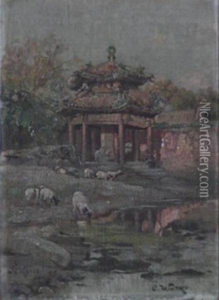 Peking Oil Painting - Carl Wuttke