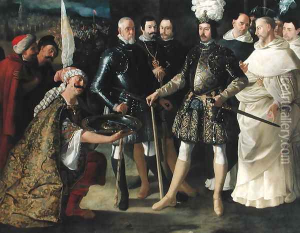 The Surrender of the Keep, 1629 Oil Painting - Francisco De Zurbaran