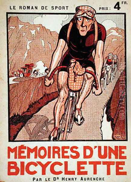 Cover of Memoires dune Bicyclette by Dr. Henry Aurenche Oil Painting - Jean Routier
