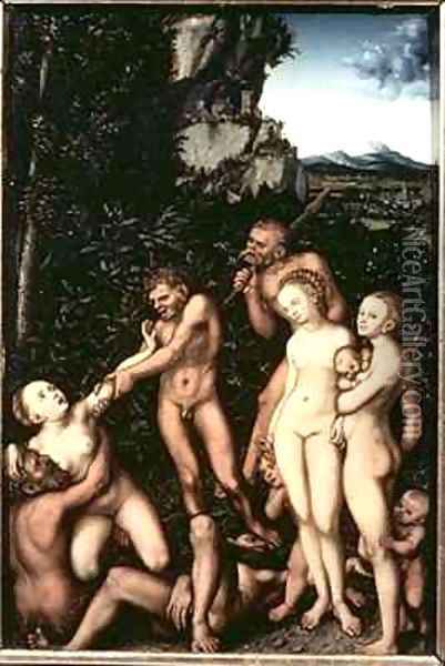 Fruits of Jealousy Oil Painting - Lucas The Elder Cranach