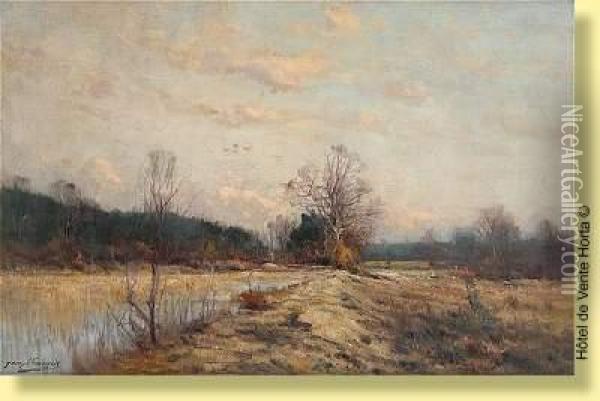 Effetde Lumiere Sur Le Ruisseau Oil Painting - Joseph Charles Francois