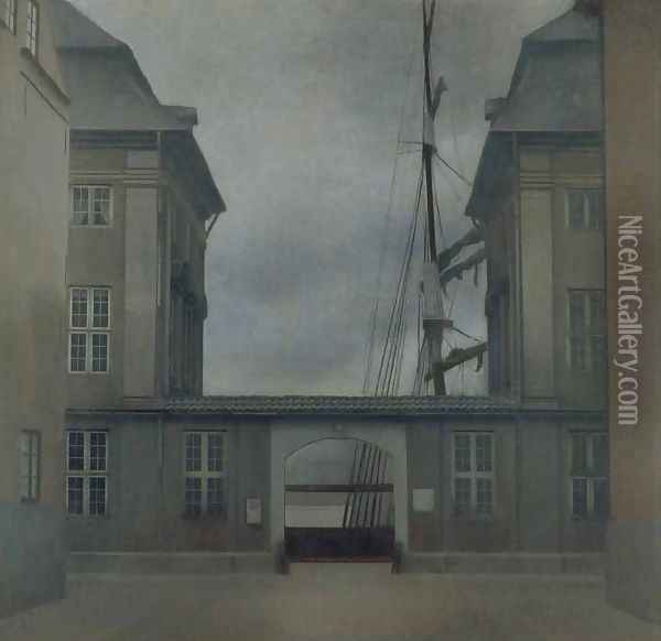 The Asiatic Company Buildings Oil Painting - Vilhelm Hammershoi