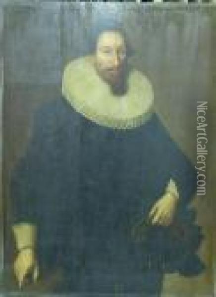 Portrait Of A Gentleman Oil Painting - Thomas De Keyser