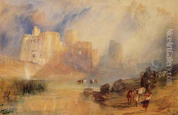 Kidwelly Castle Oil Painting - Joseph Mallord William Turner