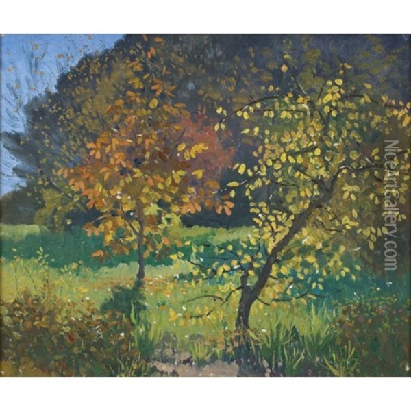 Autumn, Manar Oil Painting - Elioth Gruner