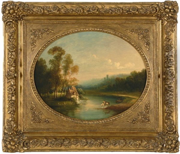 Hudson River Near West Point Oil Painting - Thomas Doughty