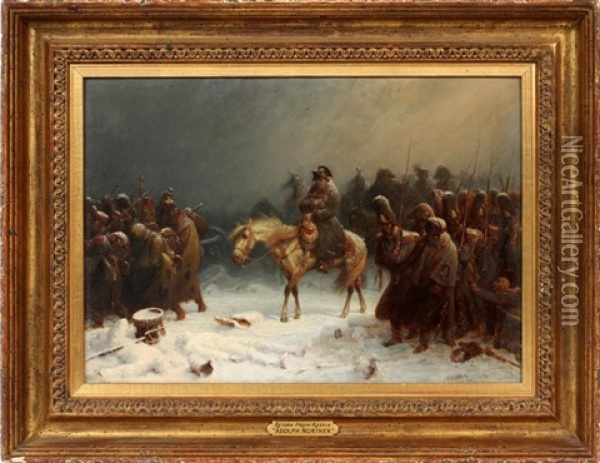Return From Russia Oil Painting - Adolf Northern
