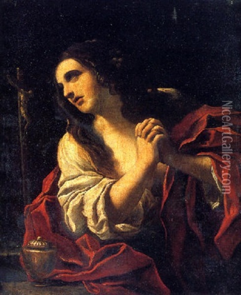 Marie Madeleine En Priere Oil Painting - Sisto Badalocchio
