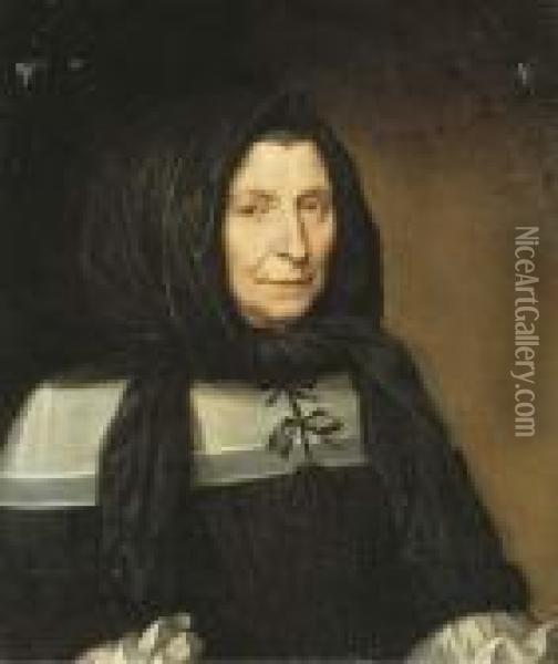 Portrait De Madame Bouthillier, Nee Marie De Bragelonne Oil Painting - Philippe de Champaigne