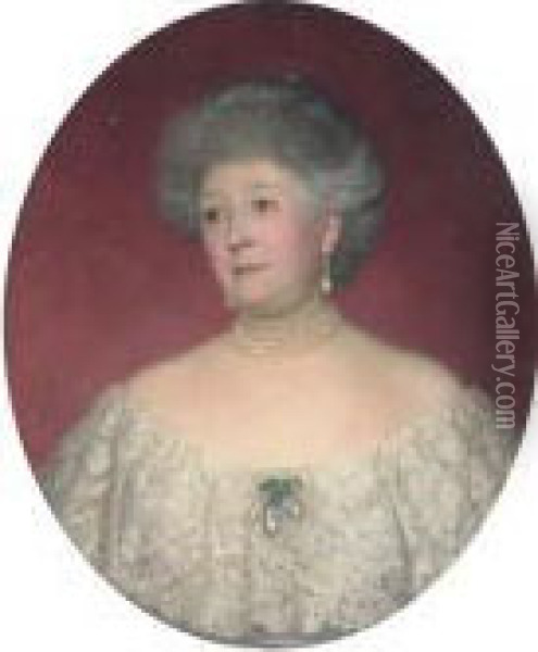 Portrait Of Mrs Ralph Vivian Oil Painting - Dicksie Frank