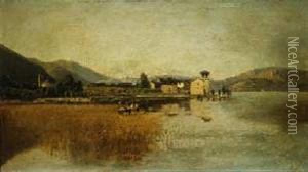 Veduta Di Lago Oil Painting - Guido Ricci
