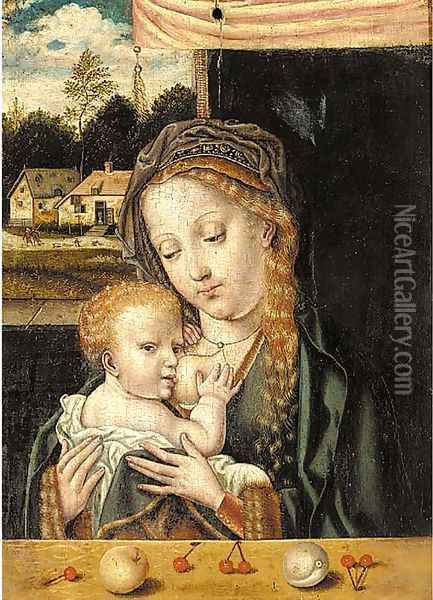 The Virgin and Child 2 Oil Painting - Joos Van Cleve