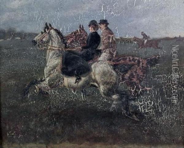 Ware Brook Oil Painting - Alfred Chantry Corbould