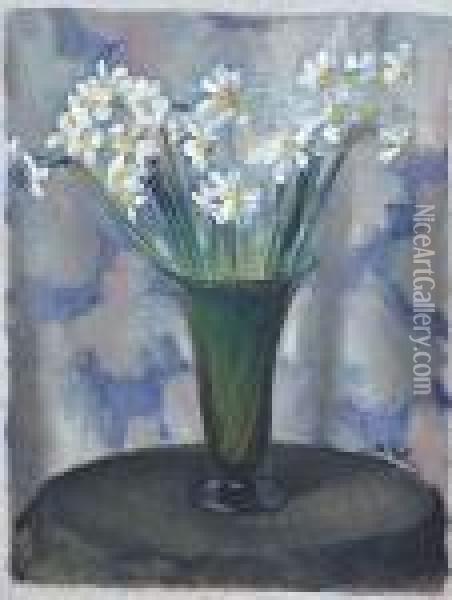 Kwiaty W Wazonie Oil Painting - Wojciech Weiss