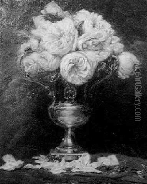 Bouquet De Fleurs Oil Painting - Madeleine Jeanne Lemaire