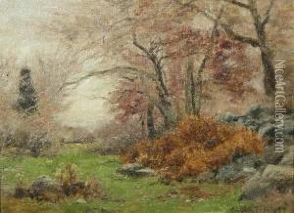 Autumn Landscape Oil Painting - Albert B. Insley