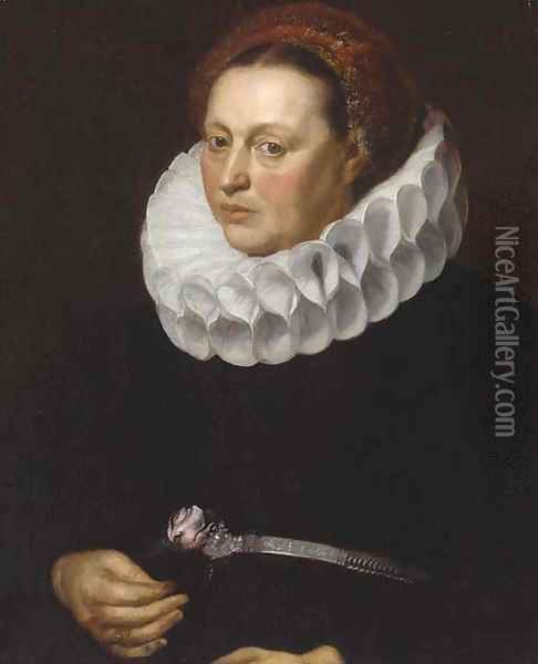Portrait of a lady Oil Painting - Adam van Noort