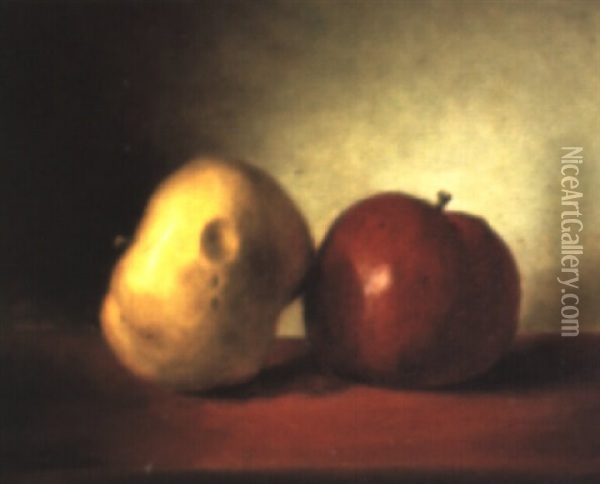 Apples Oil Painting - William Rickarby Miller
