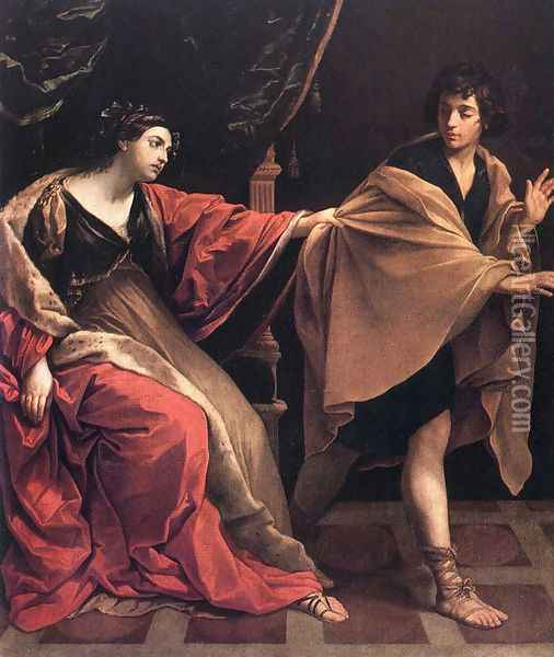 Joseph and Potiphars' Wife Oil Painting - Guido Reni