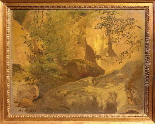 Im Schwarzwald Oil Painting - Anton Alexander von Werner