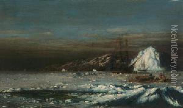 Arctic Explorers Oil Painting - William Bradford