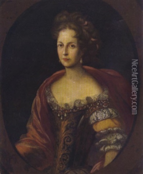 Bildnis Eineer Adeligen Dame Oil Painting - Franz van Stampart