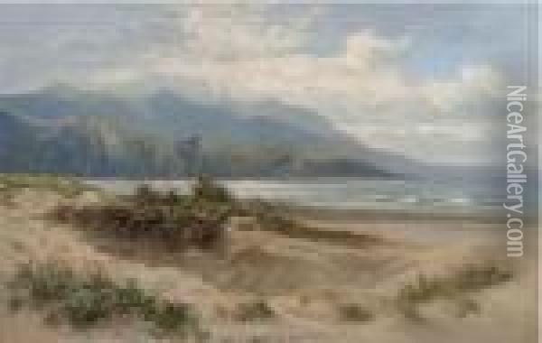 Sand Dunes By The Sea Oil Painting - Daniel Sherrin