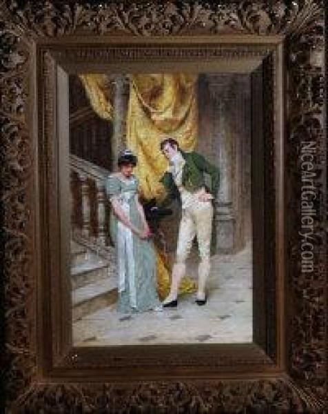 Under Persuasion Oil Painting - John Arthur Lomax