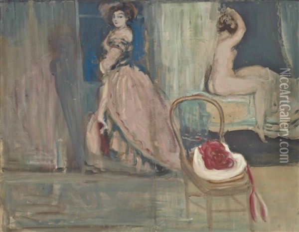 The End Of The Evening Oil Painting - Charles Conder