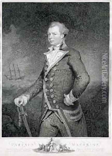 Portrait of Admiral John Macbride Oil Painting - James Northcote