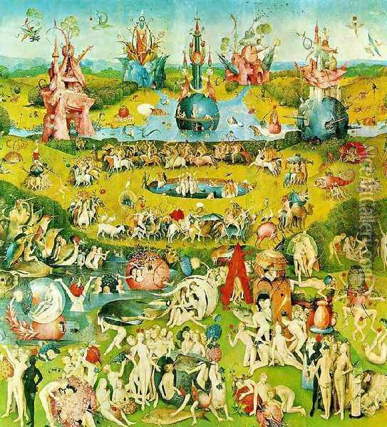 Ecclesia's paradise Oil Painting - Hieronymous Bosch