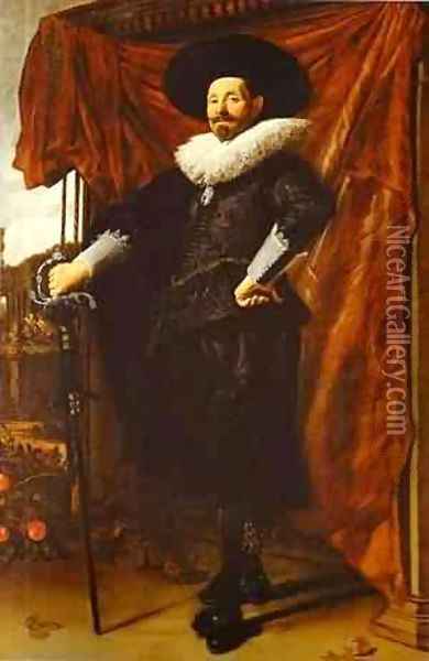 The Governors Of The Hospital Of St Elisabeth 1641 Oil Painting - Frans Hals